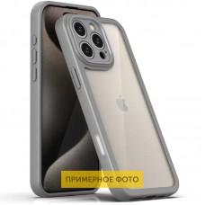 TPU чохол Transparent + Colour 1,5mm для Apple iPhone 16 (6.1") Grey