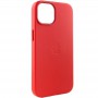 Шкіряний чохол Leather Case (AA) with MagSafe для Apple iPhone 13 (6.1") Crimson