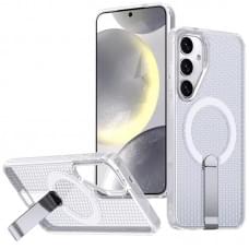 Чохол TPU Breeze with MagSafe stand для Samsung Galaxy S25+ / S24+ Transparent