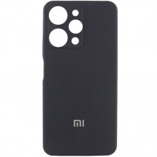 Чохол Silicone Cover Lakshmi Full Camera (AA) with logo для Xiaomi Redmi 12 Чорний / Black
