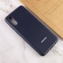 Чохол Silicone Cover Full Protective (AA) для Samsung Galaxy A02 Темно-синій / Midnight blue