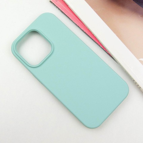 Чохол Silicone Case Full Protective (AA) NO LOGO для Apple iPhone 16 Pro (6.3") Бірюзовий / Beryl