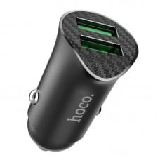 АЗП Hoco Z39 Farsighted QC3.0 18W (2USB-A) Чорний