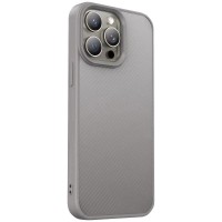TPU чохол Carbon Protective with Magsafe для Apple iPhone 13 Pro Max (6.7") Grey
