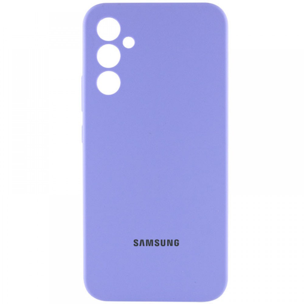Чохол Silicone Cover Lakshmi Full Camera (AAA) with Logo для Samsung Galaxy A56 Бузковий / Dasheen