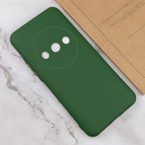 Чохол Silicone Cover Lakshmi Full Camera (AA) для Xiaomi Redmi A3 Зелений / Dark green