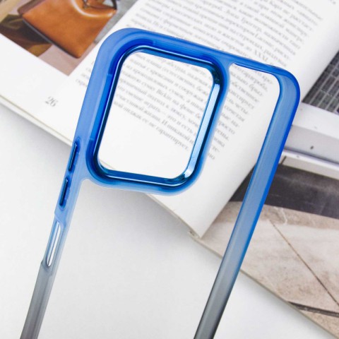 Чохол TPU+PC Fresh sip series для Xiaomi Redmi 12 Чорний / Синій