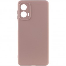 Чохол Silicone Cover Lakshmi Full Camera (AA) для Motorola Moto G24 Рожевий / Pink Sand