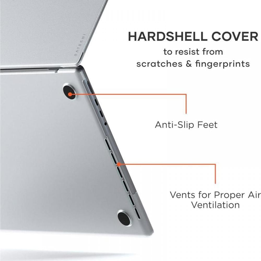 Чохол-накладка Clear Shell для Apple MacBook Pro 14.2" (A2442/A2779/A2918/A2992/A3112/A3185/A3401) Прозорий