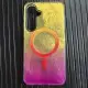 Чохол TPU Shiny Mountain (MagFit) для Samsung Galaxy S24 FE Yellow / Pink