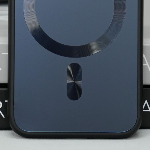 Чохол TPU+Glass Sapphire Midnight with MagSafe для Apple iPhone 15 (6.1") Чорний / Black