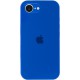 Чохол Silicone Case Full Camera Protective (AA) для Apple iPhone 16e (6.1") Синій / Capri Blue