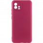 Чохол TPU GETMAN Liquid Silk Full Camera для Motorola Moto G72 Бордовий / Marsala