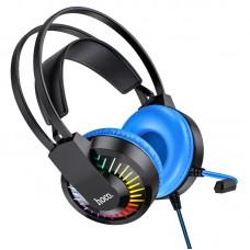 Накладні навушники Hoco W105 Joyful (USB+3.5mm/1.2m) Синій