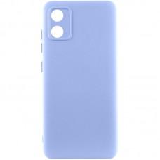 Чохол TPU GETMAN Liquid Silk Full Camera для Motorola Moto E13 Бузковий / Light purple