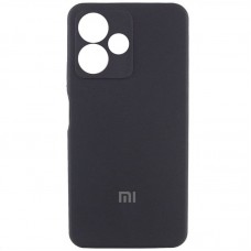 Чохол Silicone Cover Lakshmi Full Camera (AA) with logo для Xiaomi Redmi 13 4G / Poco M6 4G Чорний / Black