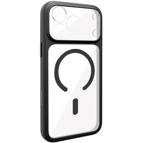 Чохол TPU GETMAN Moon Clear with MagSafe для Apple iPhone 17 Pro Max (6.9") Black