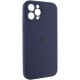 Чохол Silicone Case Full Camera Protective (AA) для Apple iPhone 12 Pro (6.1") Темно-синій / Midnight blue