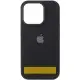 Чохол Silicone Case (AA) Logo with MagSafe для Apple iPhone 16 (6.1") Чорний / Black