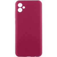 Чохол Silicone Cover Lakshmi Full Camera (AA) для Samsung Galaxy A05 Бордовий / Marsala
