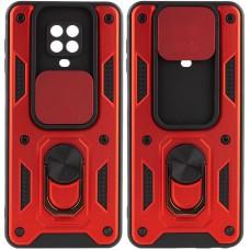 Ударостійкий чохол Camshield Serge Ring для Xiaomi Redmi Note 9s / Note 9 Pro / 9 Pro Max Червоний