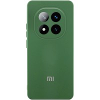 Чохол Silicone Cover Lakshmi Full Camera (AA) with logo для Xiaomi Poco X7 Зелений / Dark green