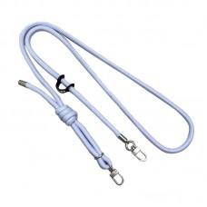 Шнурок з двумя креплениями (8мм) 150см Light Blue