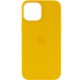 Чохол Silicone case (AAA) full with Magsafe and Animation для Apple iPhone 12 Pro / 12 (6.1") Жовтий / Sunflower