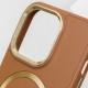 Шкіряний чохол SnapCase with MagSafe для Apple iPhone 12 Pro Max (6.7") Brown