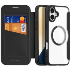 Чохол-книжка Dux Ducis Skin X Pro with MagSafe для Apple iPhone 16 (6.1") Black