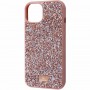 TPU чохол Bling World Rock Diamond для Apple iPhone 14 (6.1") Рожевий