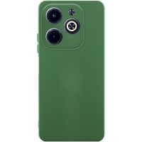 Чохол TPU GETMAN Liquid Silk Full Camera для Infinix Hot 40i Зелений / Dark green