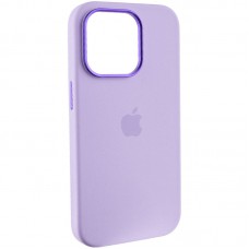 Чохол Silicone Case Metal Buttons (AA) для Apple iPhone 14 Pro (6.1") Бузковий / Lilac