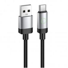 Дата кабель Hoco X117 Star USB to Type-C 3A (1m) Black