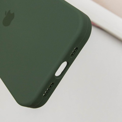 Чохол Silicone Case Full Protective (AA) для Apple iPhone 15 Pro (6.1") Зелений / Cyprus Green