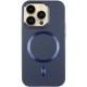 Шкіряний чохол SnapCase with MagSafe для Apple iPhone 14 Pro (6.1") Dark Blue