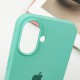 Чохол Silicone Case Full Protective (AA) для Apple iPhone 16 Plus (6.7") Бірюзовий / Marine Green