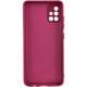 Чохол TPU GETMAN Liquid Silk Full Camera для Samsung Galaxy A71 Бордовий / Marsala