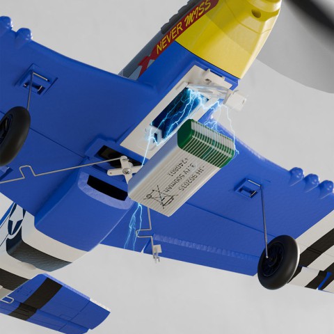 Літак на радіокеруванні SCHE W551 Four-channel Stunt Fighter Blue