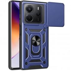 Ударостійкий чохол Camshield Serge Ring для Xiaomi Redmi Note 14 4G (Int. version) Синій