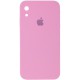 Чохол Silicone Case Square Full Camera Protective (AA) для Apple iPhone XR (6.1") Рожевий / Light pink