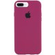 Чохол Silicone Case Full Protective (AA) для Apple iPhone 7 plus / 8 plus (5.5") Бордовий / Maroon