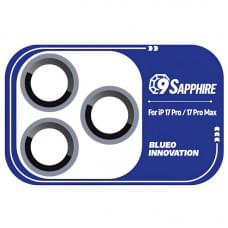 Захисне скло BlueO Sapphire на камеру для Apple iPhone 17 Pro / 17 Pro Max Темно-синій / Dark Blue