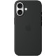 Чохол Silicone case (AAA) with Magsafe and Animation (button) для Apple iPhone 16 (6.1") Black