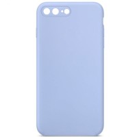 Чохол Silicone Case Square Full Camera Protective (AA) NOLOGO для Apple iPhone 7 plus/8 plus (5.5") Блакитний / Lilac Blue