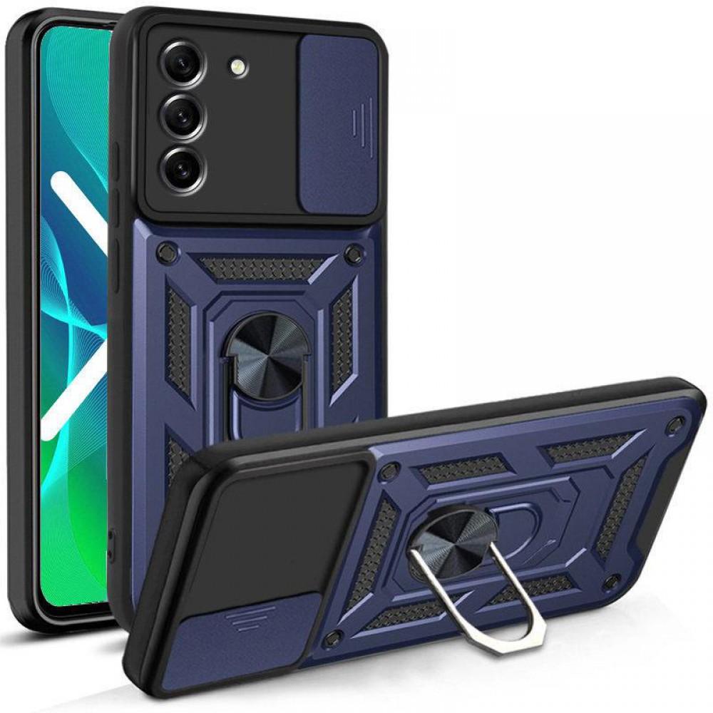 Чохол Ummi Camshield Serge Ring для Samsung Galaxy S21 FE Синій