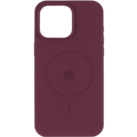Чохол Silicone Case Full Protective (AA) V2 with MagSafe для Apple iPhone 11 Pro (5.8") Бордовий / Plum