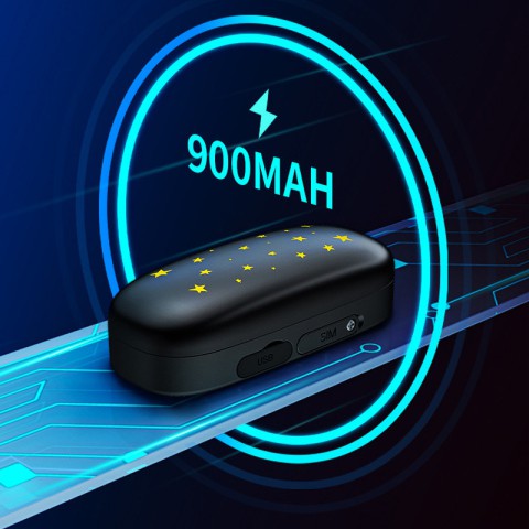 Трекер GPS для тварин V53 Pet Tracker SIM (4GLTE) 900mAh Black