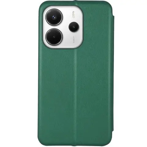 Шкіряний чохол-книжка Classy для Xiaomi Redmi Note 14 4G (Europe version) Зелений