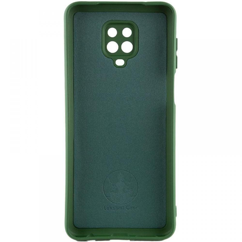 Чохол TPU GETMAN Liquid Silk Full Camera для Xiaomi Redmi Note 9s / Note 9 Pro / Note 9 Pro Max Зелений / Dark green